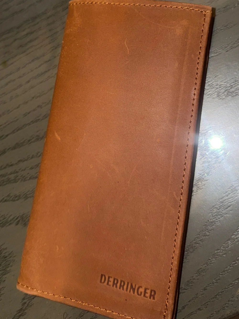 Men’s Brown Leather Travel Wallet